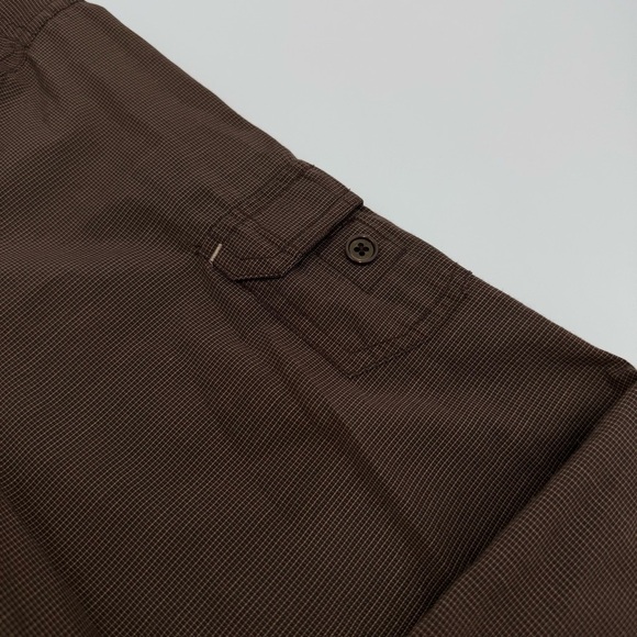 Prana Men’s Button Down Long Sleeve Shirt Large Brown Cotton Blend EUC - Picture 9 of 11